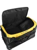 An open black and yellow travel bag with wheels. Náhľad obrázku produktu