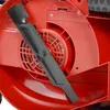 A close-up view of a lawnmower blade and internal components. Produktbild-Vorschau