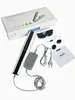 A UV phototherapy device and its accessories are laid out on a white background, with the product box in the background. Produktbild-Vorschau
