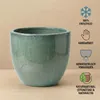 XXL Keramik Pflanztopf Eggpot Grün Ø48cm Frostfest Produktbild-Vorschau 3