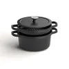 Graphit Grillpfanne, 26 cm, 2,1 L, Schwarz, Gusseisen - Produktbild-Vorschau 2