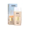 A bottle of ISDIN Fotoprotector Fusion Water Color Light SPF50 and its packaging. Anteprima dell’immagine prodotto