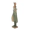 Clayre & Eef Figurine Lapin 11x8x33 cm Vert Polyrésine Voir les images du produit 2