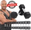 Miweba Sports Hexagon Kurzhantel 2er Set HGH100 | Gusseisen Produktbild-Vorschau 1