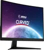 A curved MSI gaming monitor displaying a space-themed background with the MSI logo and text. Podgląd zdjęcia produktu