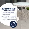 CASARIA® Tavolo Rotondo da Giardino Polyrattan Ø 60 Piano Anteprima dell’immagine prodotto 2