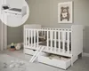 ZEE Babybett 140x70 ISABEL 2in1 Weiß mit 2 Schubladen Produktbild-Vorschau 1