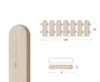 A wooden fence section with dimensions shown. Produktbild-Vorschau