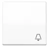 A white light switch with a bell symbol. Produktbild-Vorschau