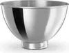 A close-up studio shot of a silver mixing bowl. Produktbild-Vorschau