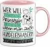 Hundeliebhaberin Tasse Geschenk Spruch Wer Will Schon Produktbild-Vorschau 1