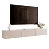 Meuble TV bas IdohomeTV SELIA 200 cm, cachemire, moulure Voir les images du produit 7