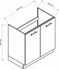 Komplettküche Teano Eiche dunkelbraun, modulierbare Produktbild-Vorschau 8