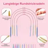 37-teiliges Rundstricknadelset aus Aluminium – Ergonomische Produktbild-Vorschau 4