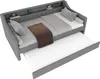 Schlafsofa 90x200 Grau – LED-Beleuchtung, USB, ausziehbares Produktbild-Vorschau 18