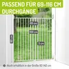 BOMI® Treppenschutzgitter 69-116 cm in Weiß | Ohne Produktbild-Vorschau 2