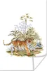 MuchoWow® Poster Tiger - Pflanzen - Gras 120x180 cm - Produktbild-Vorschau 1