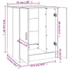 vidaXL Szafka pod pralkę Szara Sonoma 71x71,5x91,5 cm Podgląd zdjęcia produktu 16