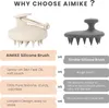 AIMIKE Silikónová masážna kefa na pokožku hlavy - Náhľad obrázku produktu 3
