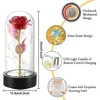 Rose im Glas Musik Rotierende Dekorative Lichter Produktbild-Vorschau 5