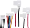 A collection of electronic connectors and wires against a white background. Produktbild-Vorschau