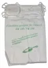 A white vacuum cleaner bag with green text and a green graphic. Produktbild-Vorschau