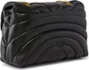 A black quilted leather handbag with gold chain strap. Anteprima dell’immagine prodotto
