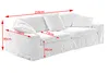 KAWOLA Sofa NETTA XL 3-Sitzer Bezug abziehbar Cord moosgrün Produktbild-Vorschau 7