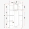 Kinder-Kleiderschrank 120 cm – Sonoma/Weiß mit sonoma Produktbild-Vorschau 7