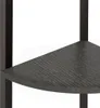 vidaXL Rohový regál s 5 policemi černý 45,5x31,5x180 cm Náhled obrázku produktu 6