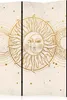 A decorative room divider with a celestial illustration of the sun and moon. Náhľad obrázku produktu