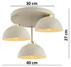 KAR LIGHTING Deckenlampe 3-flammig Beige – Moon Ecru Produktbild-Vorschau 2