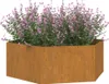 vidaXL Fioriera Rusty 138x120x45 cm Acciaio Corten Anteprima dell’immagine prodotto 8