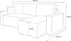 FURMEB Kord Schlafsofa mit Schlaffunktion, AMBRO L-Form, Produktbild-Vorschau 6