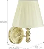 Relaxdays Wandlampe, 2er Set, Stoff-Schirm, antikes Design, Produktbild-Vorschau 4
