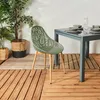 Lot de 4 Chaises - HOME DECO FACTORY - Lucena - Olive - Voir les images du produit 2