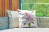 MuchoWow® Outdoor Kissen - Draufsicht auf eine rosa Produktbild-Vorschau 3
