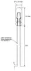 A technical drawing of a subminiature light bulb with dimensions and wire specifications. Produktbild-Vorschau