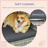 PawHut Rattan Hundehaus Hundebett mit Kissen Hausform Produktbild-Vorschau 8