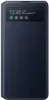 A dark blue book-style phone case with a transparent window showing the phone's screen. Podgląd zdjęcia produktu