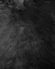 A close-up, textured view of black sheepskin. Produktbild-Vorschau