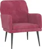 vidaXL Sessel Weinrot 62x79x79 cm Samt Produktbild-Vorschau 1