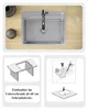 VBChome Edelstahlspüle 58 x 45 cm Gebürsteter Edelstahl Produktbild-Vorschau 5