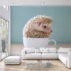 Muralo XXL Selbstklebende FOTOTAPETE Wei§er IGEL Tasse Produktbild-Vorschau 1