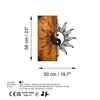 Wallity, Yin Yang, accessoire mural décoratif en bois, Voir les images du produit 7