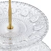 Relaxdays Etagere, Glas & Eisen, HxD: 30 x 23 cm, runder Produktbild-Vorschau 6