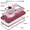 An exploded view diagram of a phone case, showing its different layers and components. Produktbild-Vorschau