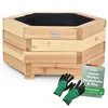 holz4home® Outdoor Pflanzkübel S I 6-Eckig aus Tannenholz Produktbild-Vorschau 1