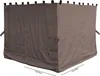 4 Seitenteile für Pavillon Paris 3x3m Seitenwand Taupe Produktbild-Vorschau 1