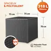 Casaria Coffre de rangement 318 L avec couvercle 75x75x70cm Voir les images du produit 2